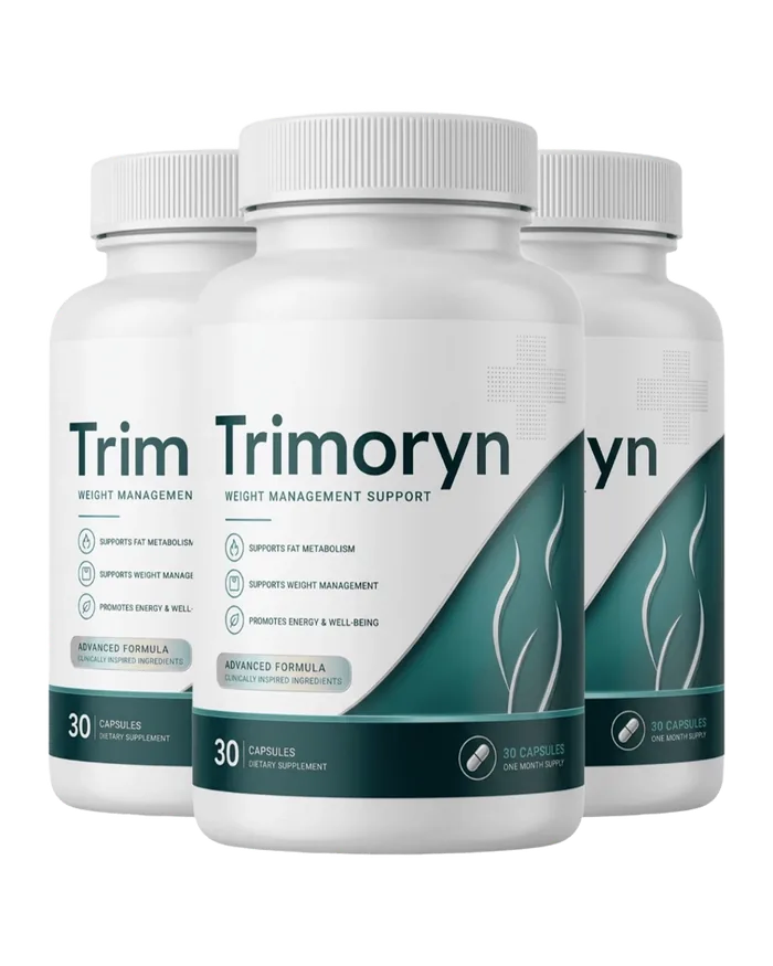 Trimoryn capsule bottle angled view
